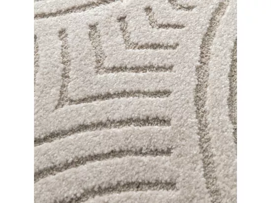 Esteban - Tapis contemporain à motif géométrique - Beige - 200x290cm