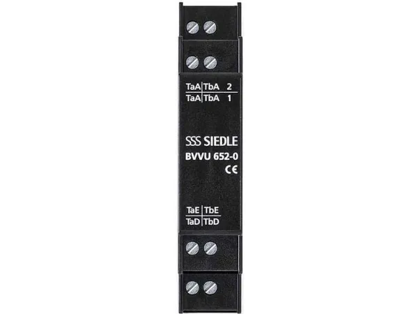 Siedle bus-videofordeler asymmetrisk top-hat-skinne sort BVVU 652-0 ( 200049631-00 )