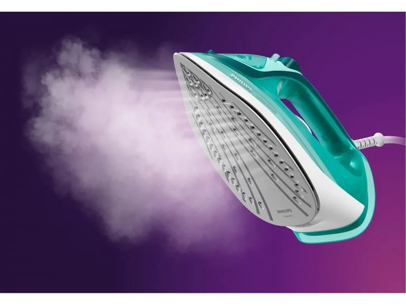 Philips - 3000 Series Steam iron, 2400 W, 40 g/min continuous steam, 180 g steam burst (DST3030/70)