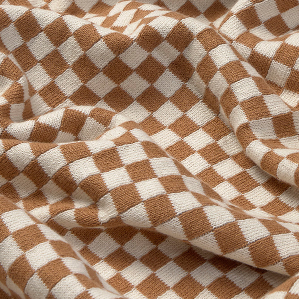 Lorena Canals Tiles Gebreide Plaid 80 x 100 cm - Toffee