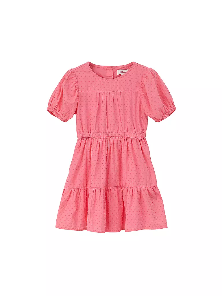 S.OLIVER Mädchen Kleid koralle