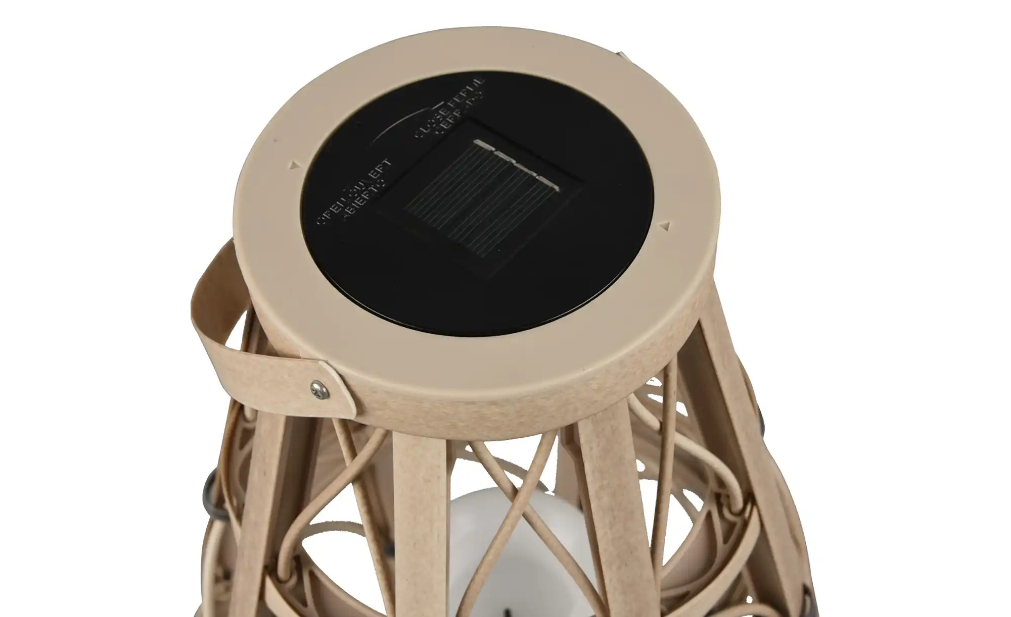 Trio Solar-Aussen-Tischleuchte, beige `klein´