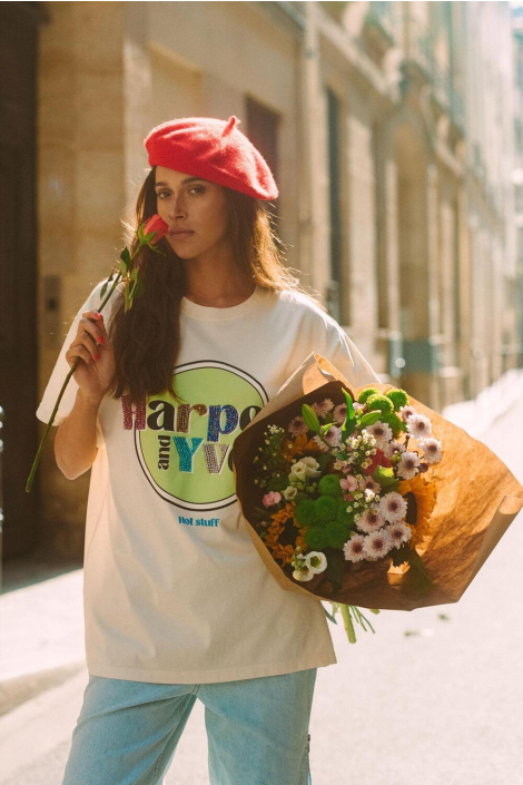 Harper & Yve ecru dames t-shirt