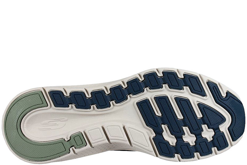 SKECHERS ARCH FIT 2.0 SNEAKERS I BLÅ TEKSTIL