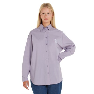 Chemise à manches longues femme Monologo Relaxed CALVIN KLEIN