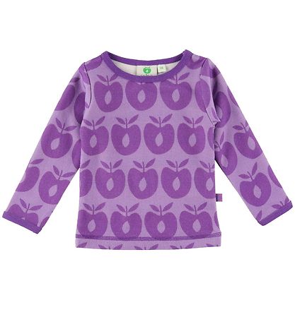 Sm?folk Bluse - Uld - Retro Apple - Viola