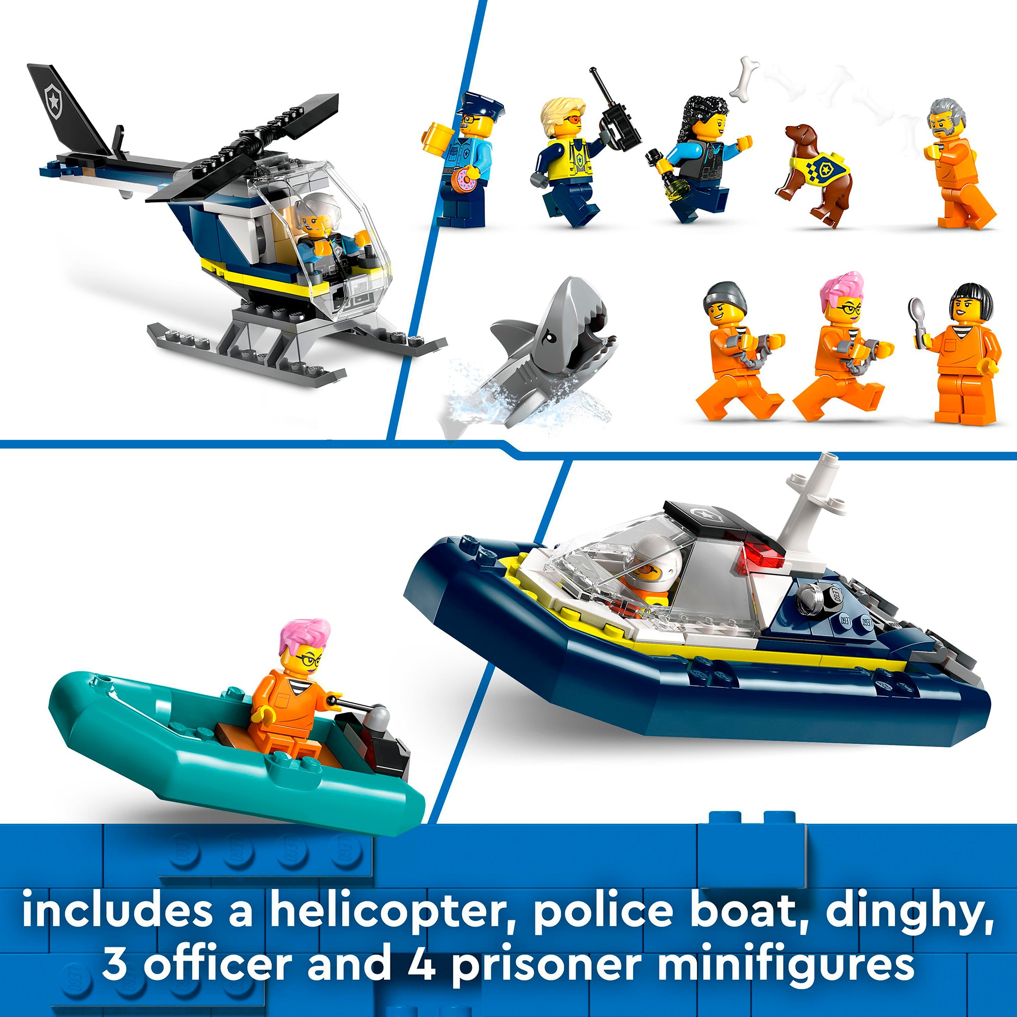 LEGO Konstruktionsspielzeug City Polizeistation auf der Gefängnisinsel