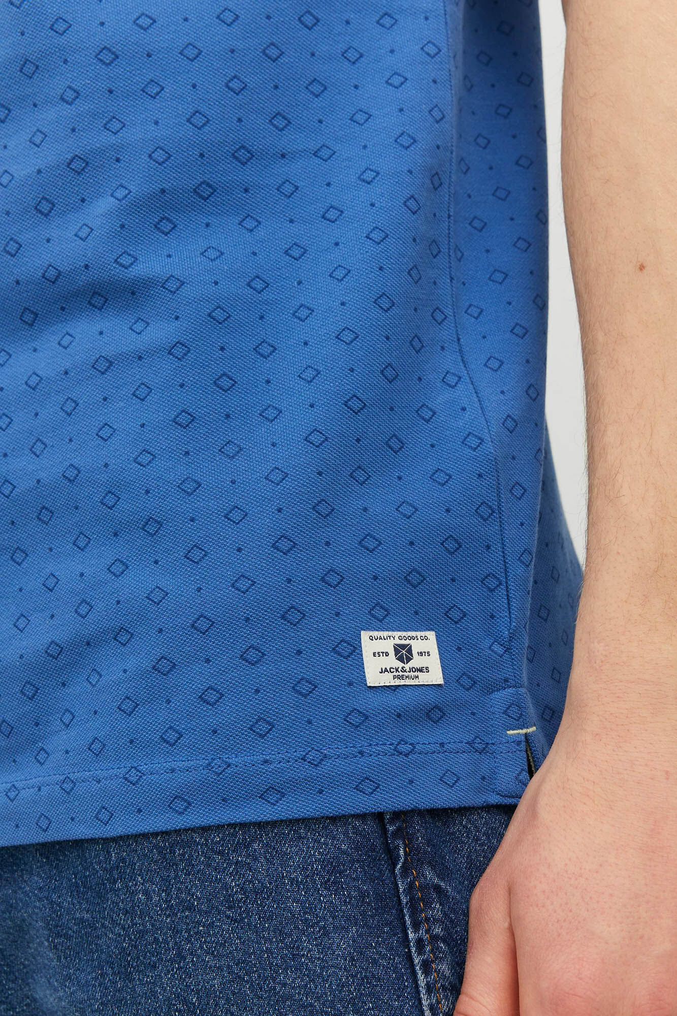 Camisa polo de algodão - Azul