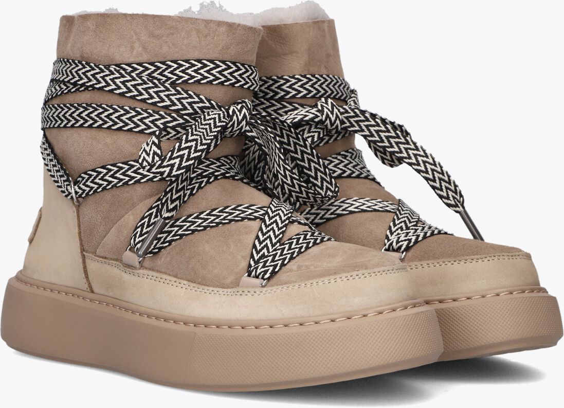 SHABBIES taupe shabbies enkellaarsjes hind sneaker
