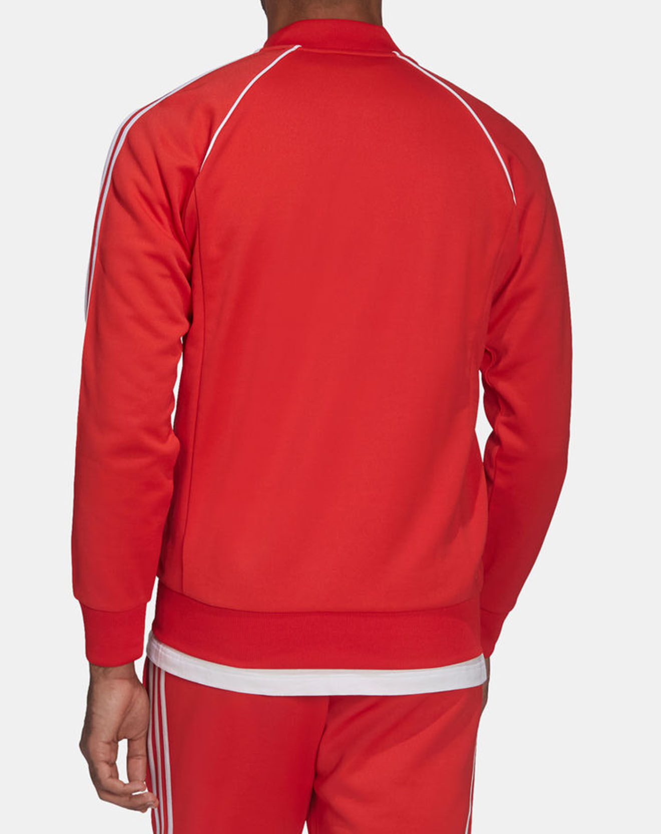 Adidas Sweat zippé rouge