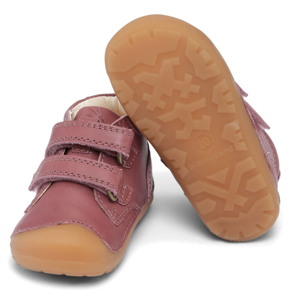 Begyndersko Petit Velcro Dark Rose - Bundgaard