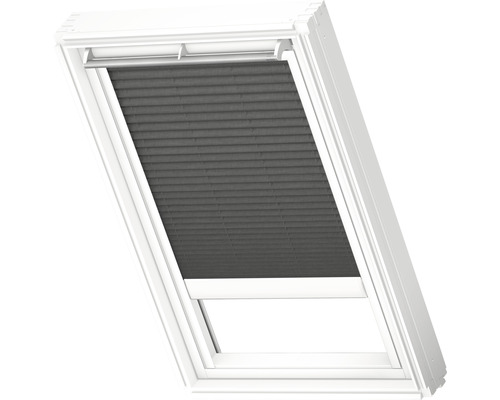 Velux plisségordijn, op zonne-energie, grafietgrijs, effen kleur, FSL C02 1274S