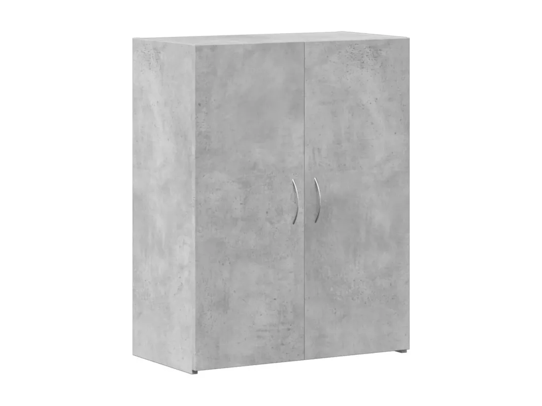 Armoire de classement gris béton bois d'ingénierie