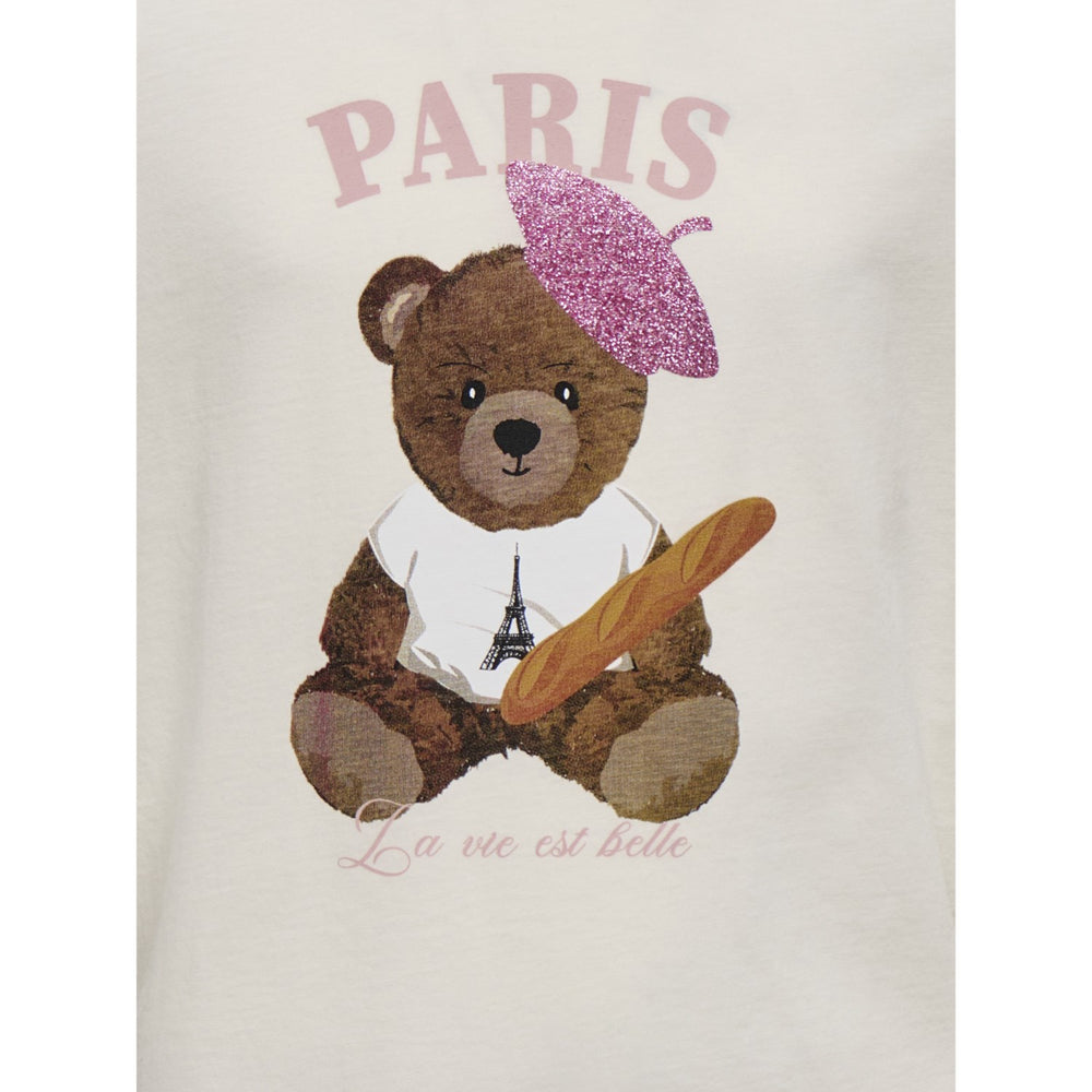 Køb kids ONLY Cloud Dancer Paris Rosa Regular T-Shirt