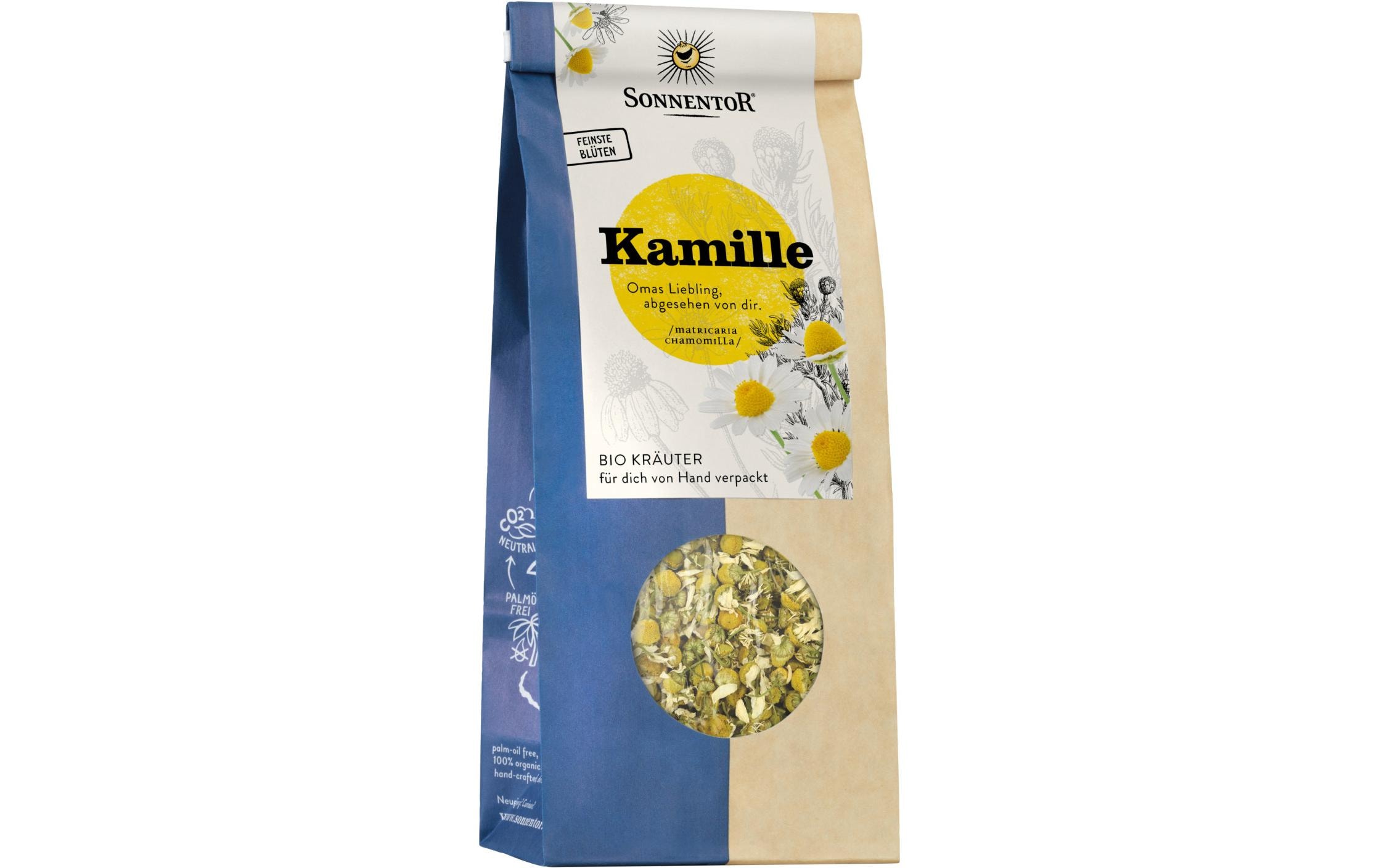 Teeblätter Bio Kamille lose 50 gSonnentor Kamille lose