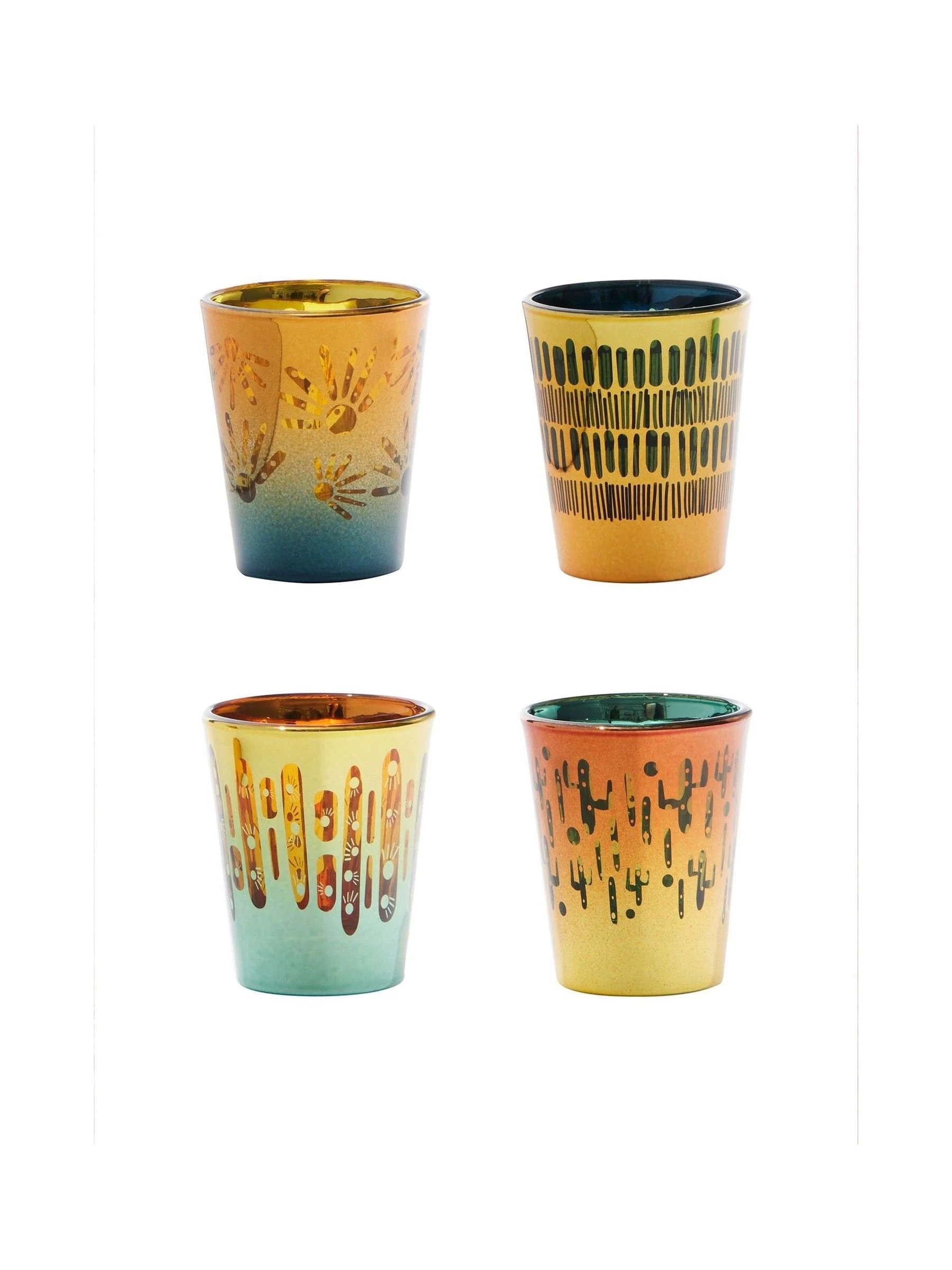 Artland Set of 4 Fiesta Shot Glasses