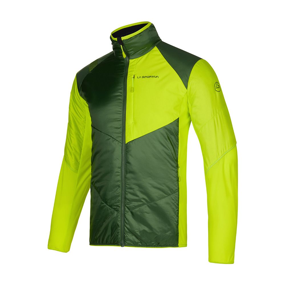 La Sportiva ASCENT PRIMALOFT - Veste Homme forest/lime punch