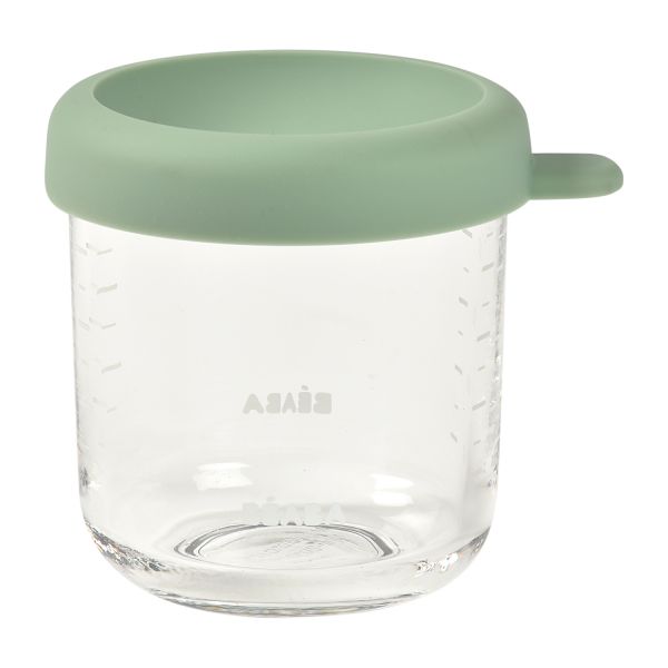 Beaba Glazen Bewaarpotje – 250 ml – Groen