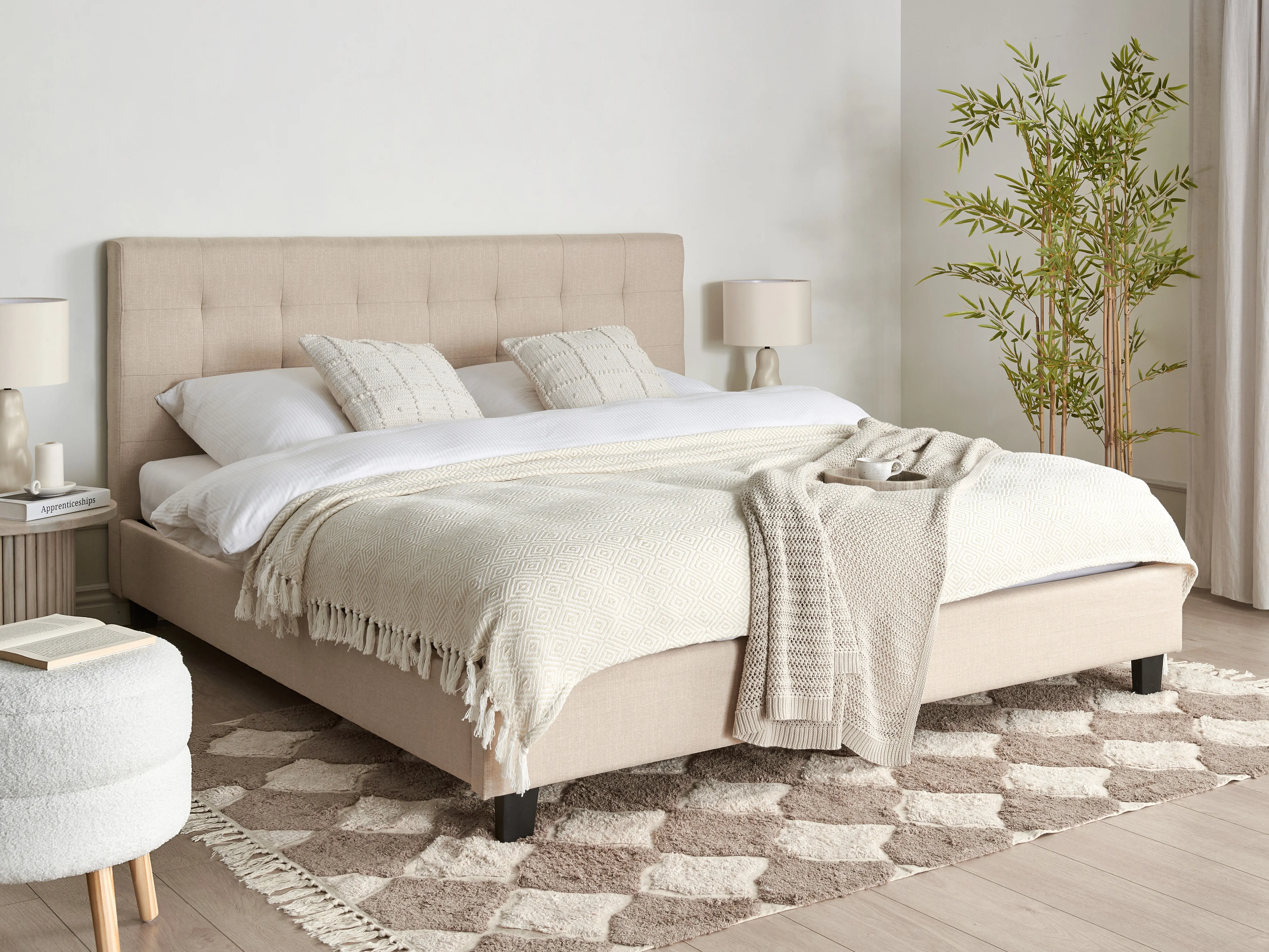 Waterbed Stof LA ROCHELLE 180 x 200 cm Beige