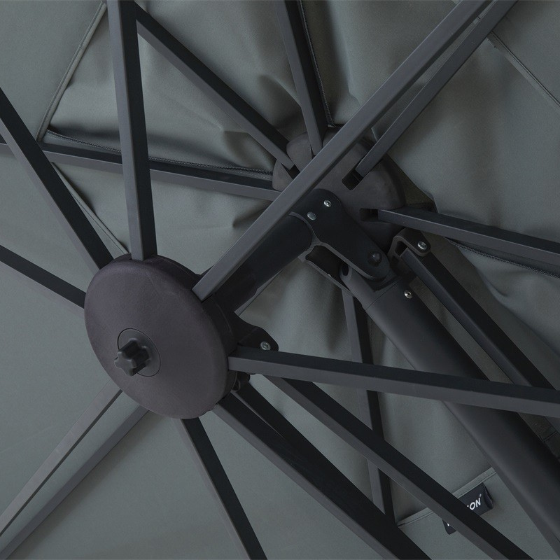 Madison Parasol Saint-Tropez taupe + voet + hoes