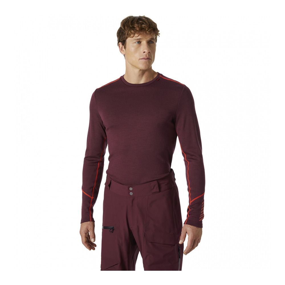 Helly Hansen LIFA MERINO MIDWEIGHT CREW - Sous-couche Homme hickory