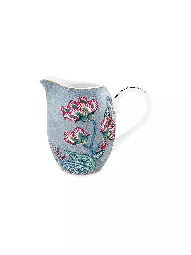 PIP STUDIO Milchkännchen 250ml FLOWER FESTIVAL Light Blue hellblau