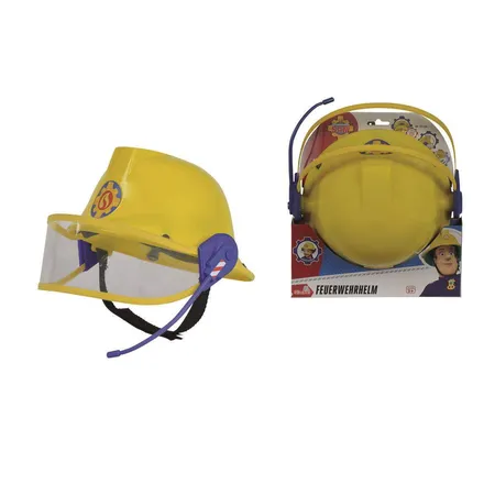 Simba Feuerwehrmann Sam Feuerwehr Helm mit Mikro, Durchmesser 23cm