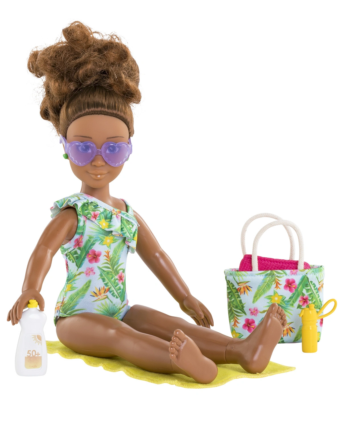 Ankleidepuppe MELODY BEACH SET (28cm) mit Zubehör