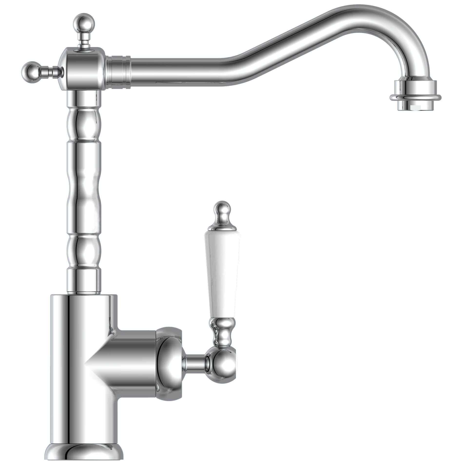 Schutte Old Style nostalgische keuken mengkraan met extra hoge uitloop