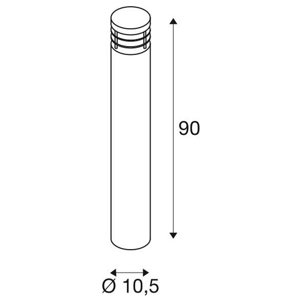 Vap Slim padverlichting, E27, 900 mm