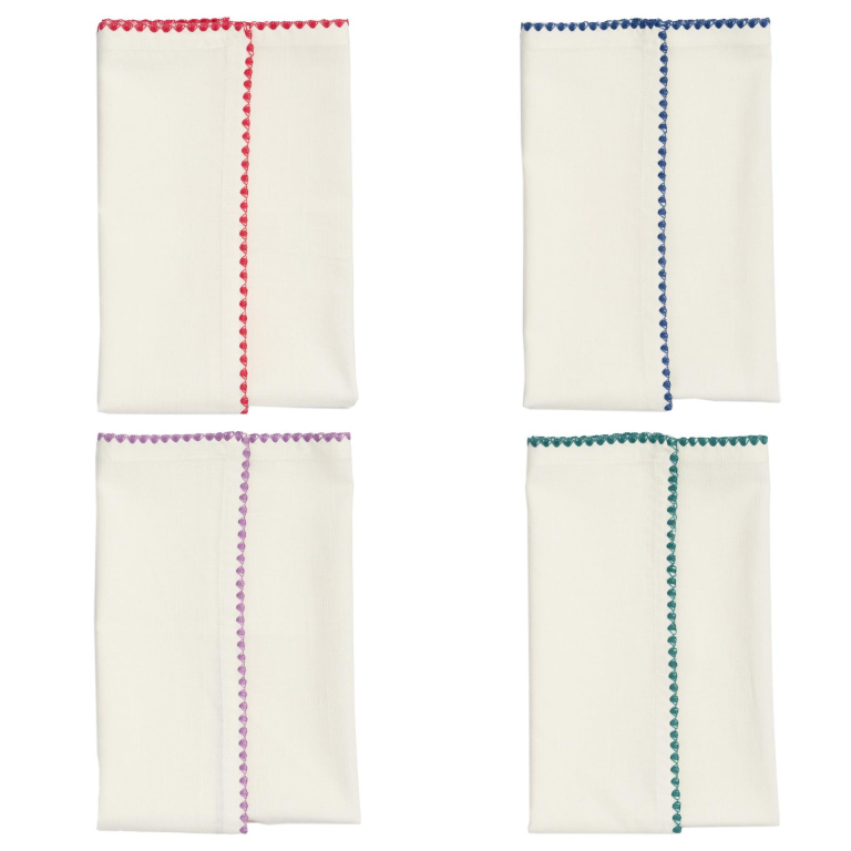 &klevering Zigzag servet set van 4