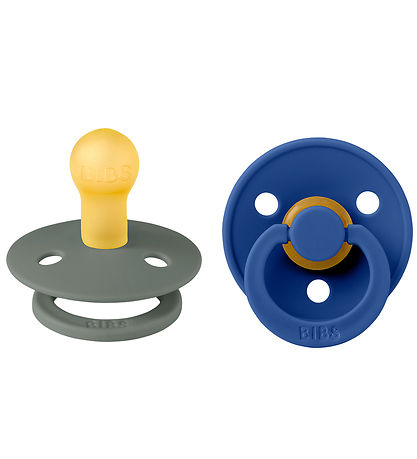 BIBS Colour Schnuller - 2er-Pack - Gr. 1 - Rund - Kiefer/Kornblu
