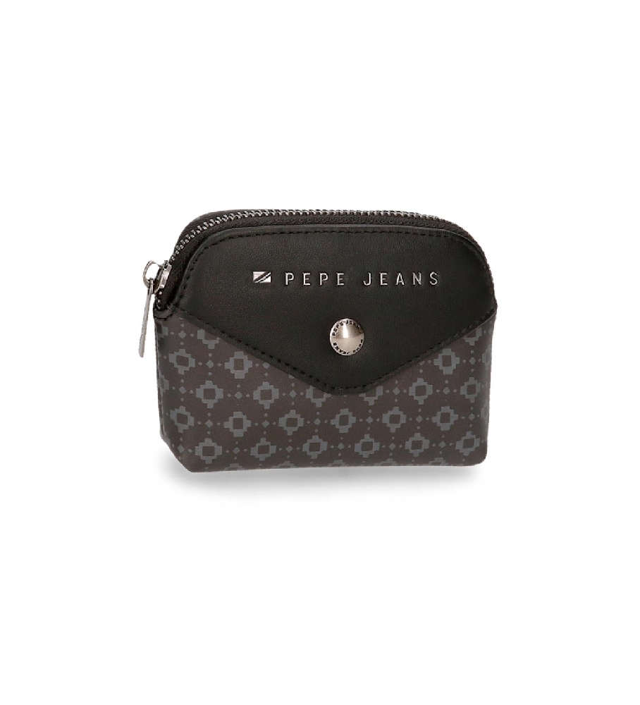 Carteira redonda preta Pepe Jeans Bethany
