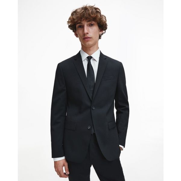 Calvin Klein Casaco Fato Slim Liso Preto 52