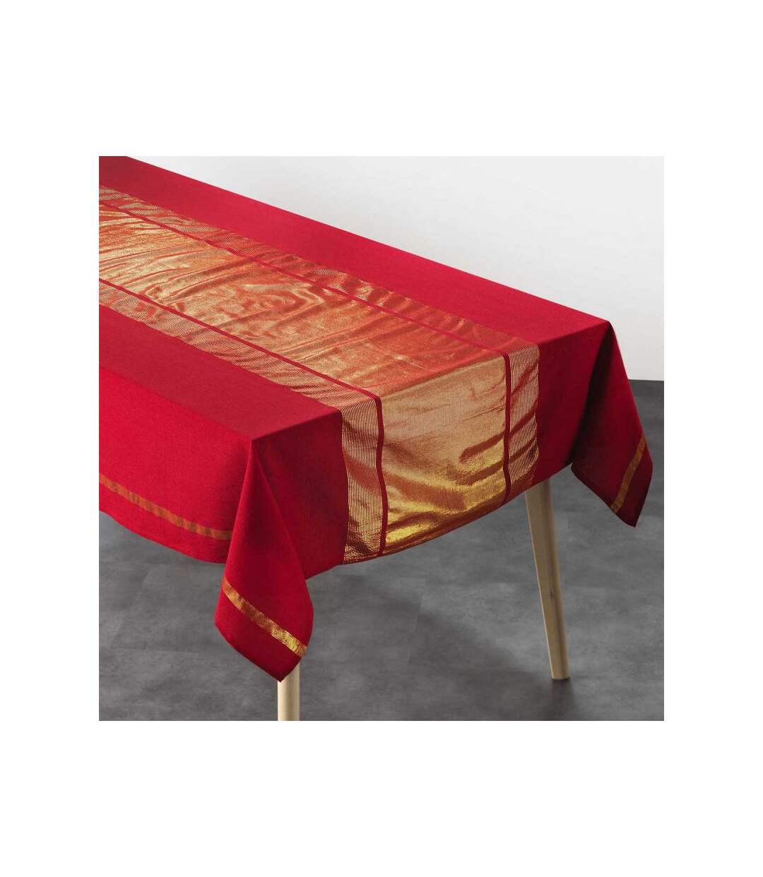 Nappe Rectangulaire Elegancia 140x240cm Rouge