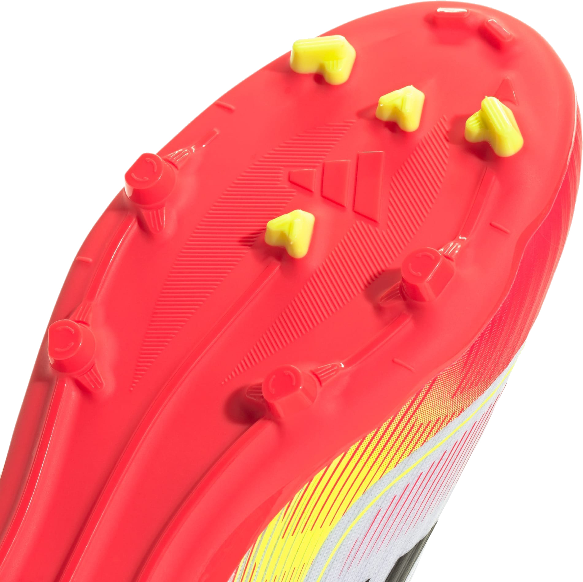 F50 League LL FG/MG Junior Cloud White/Core Black/Solar Yellow
