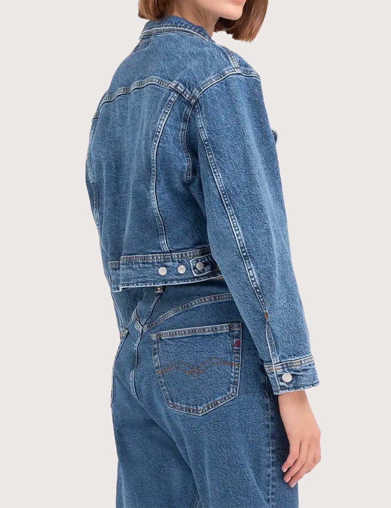 REPLAY BLOUSON EN JEAN FEMME W7Z1