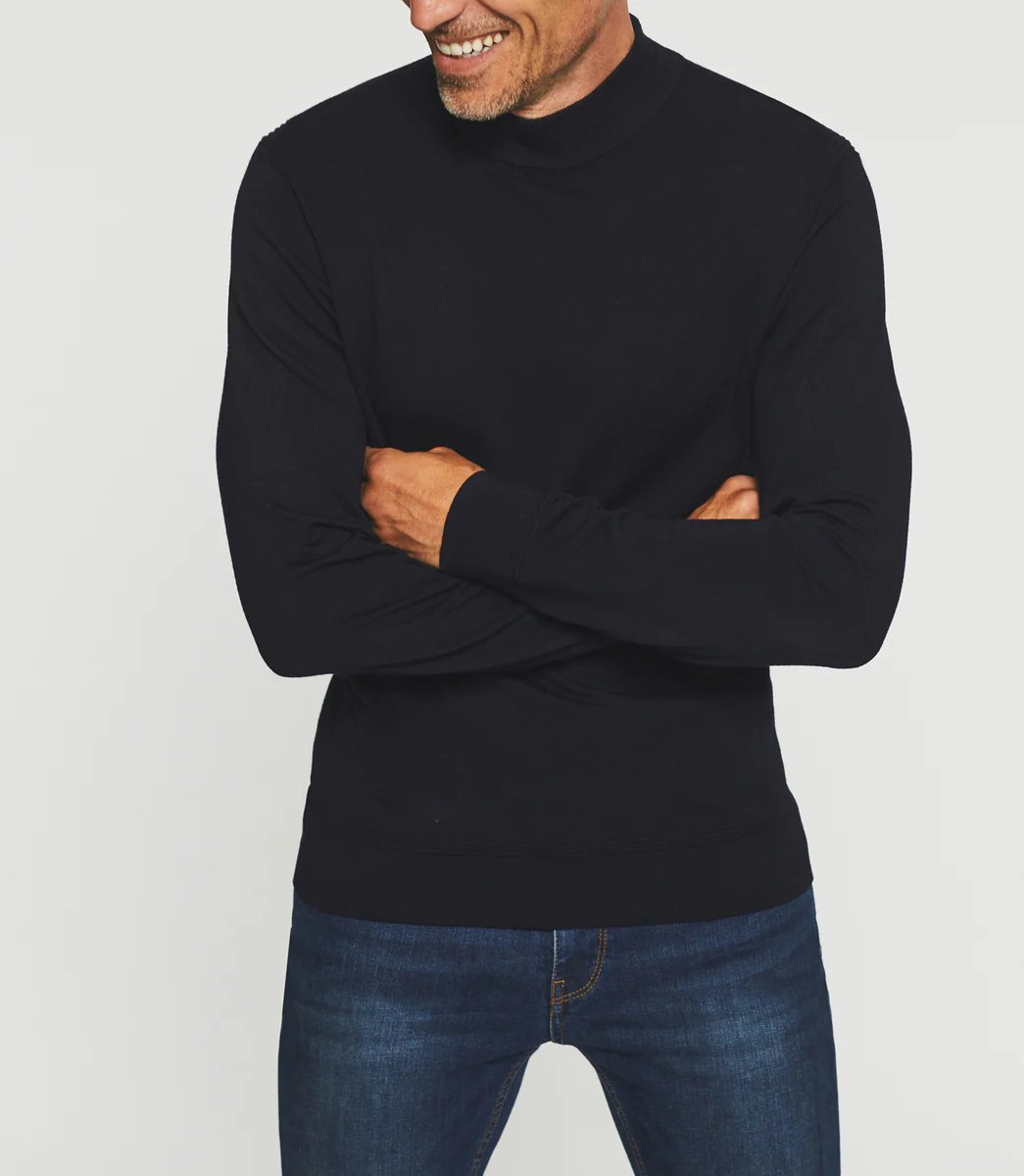 Pull col montant marine BYRON