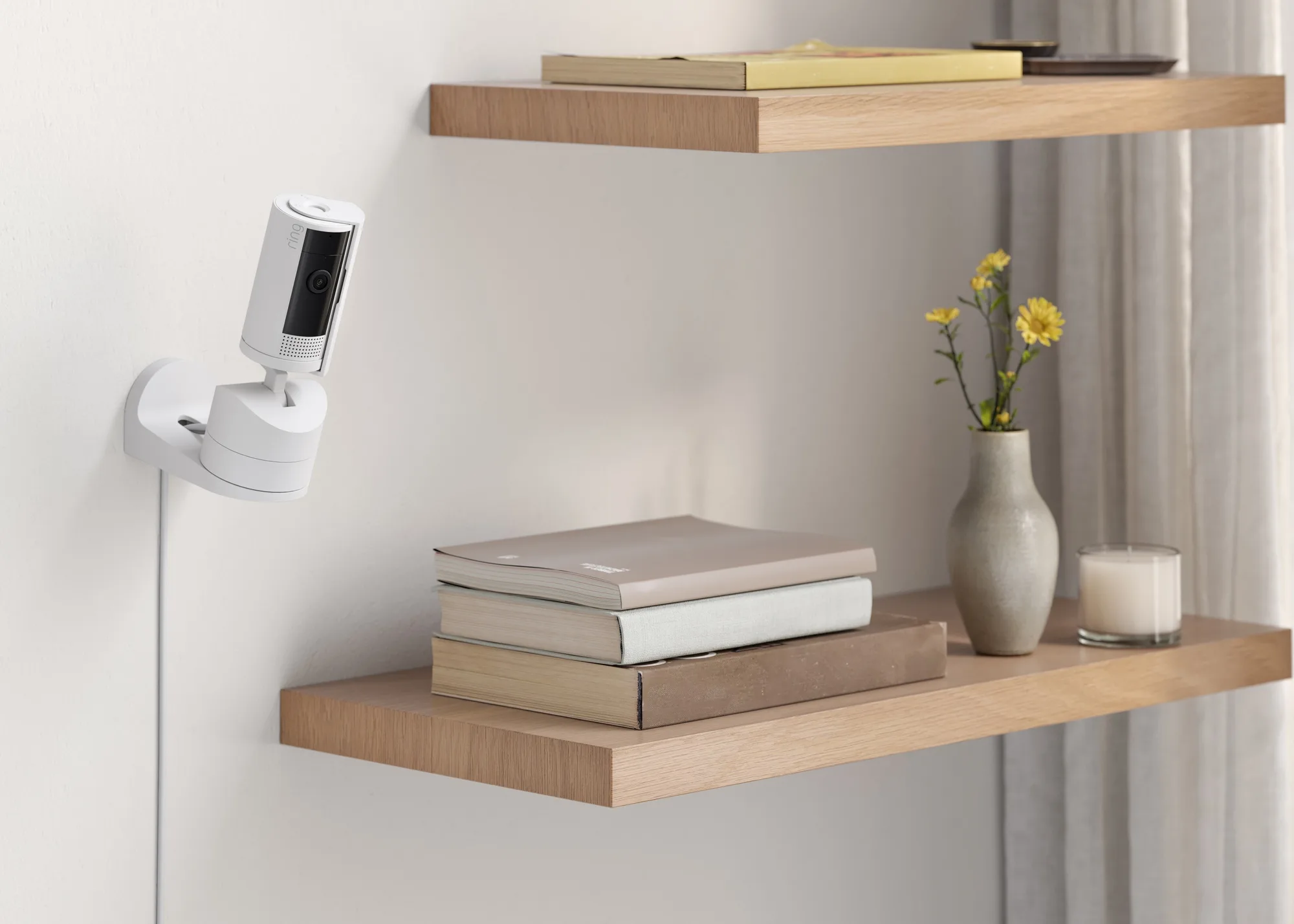 Ring Pan-Tilt Indoor Camera Blanc Caméra de surveillance