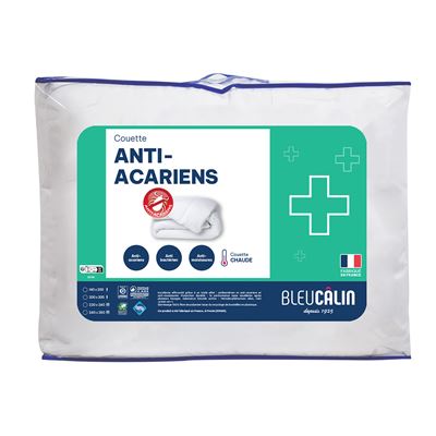Couette microfibre QUALITÉ/PRIX ANTIACARIEN - légère ou chaude