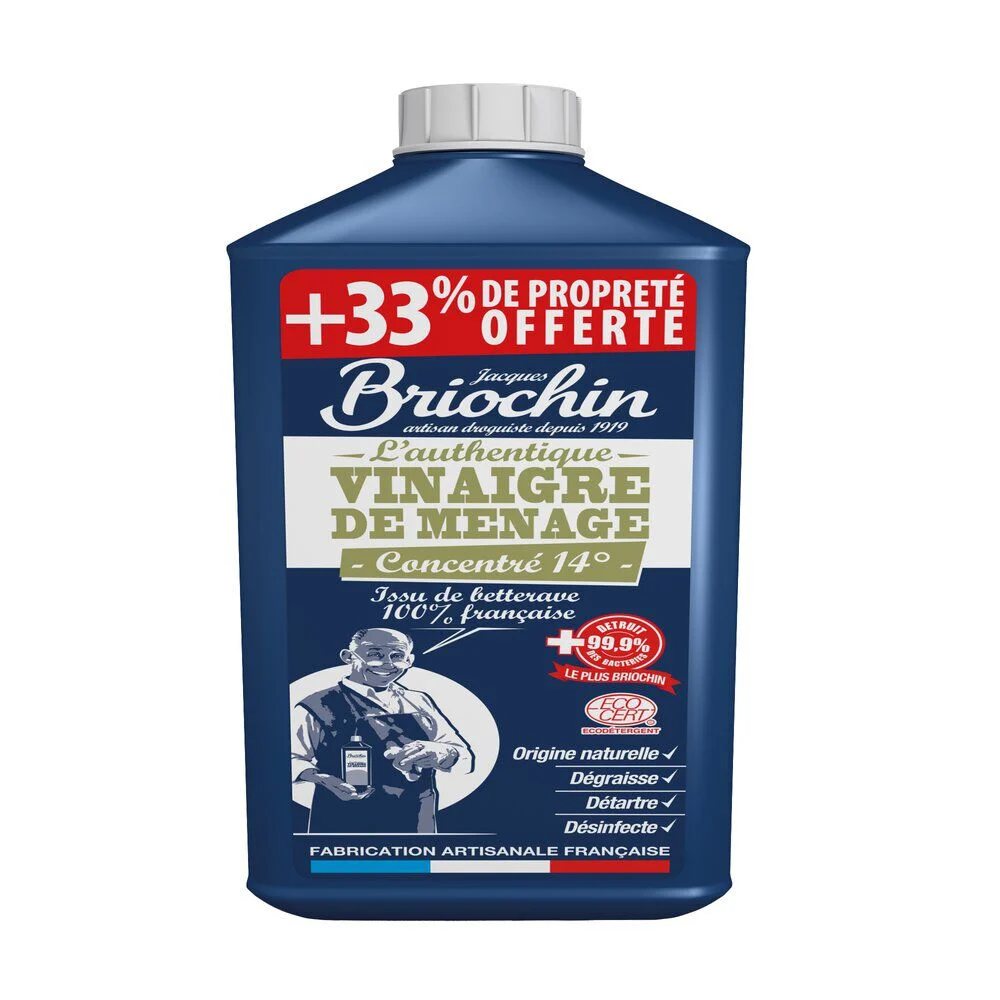 Vinaigre ménager Briochin concentré 14° l'authentique 1,33L
