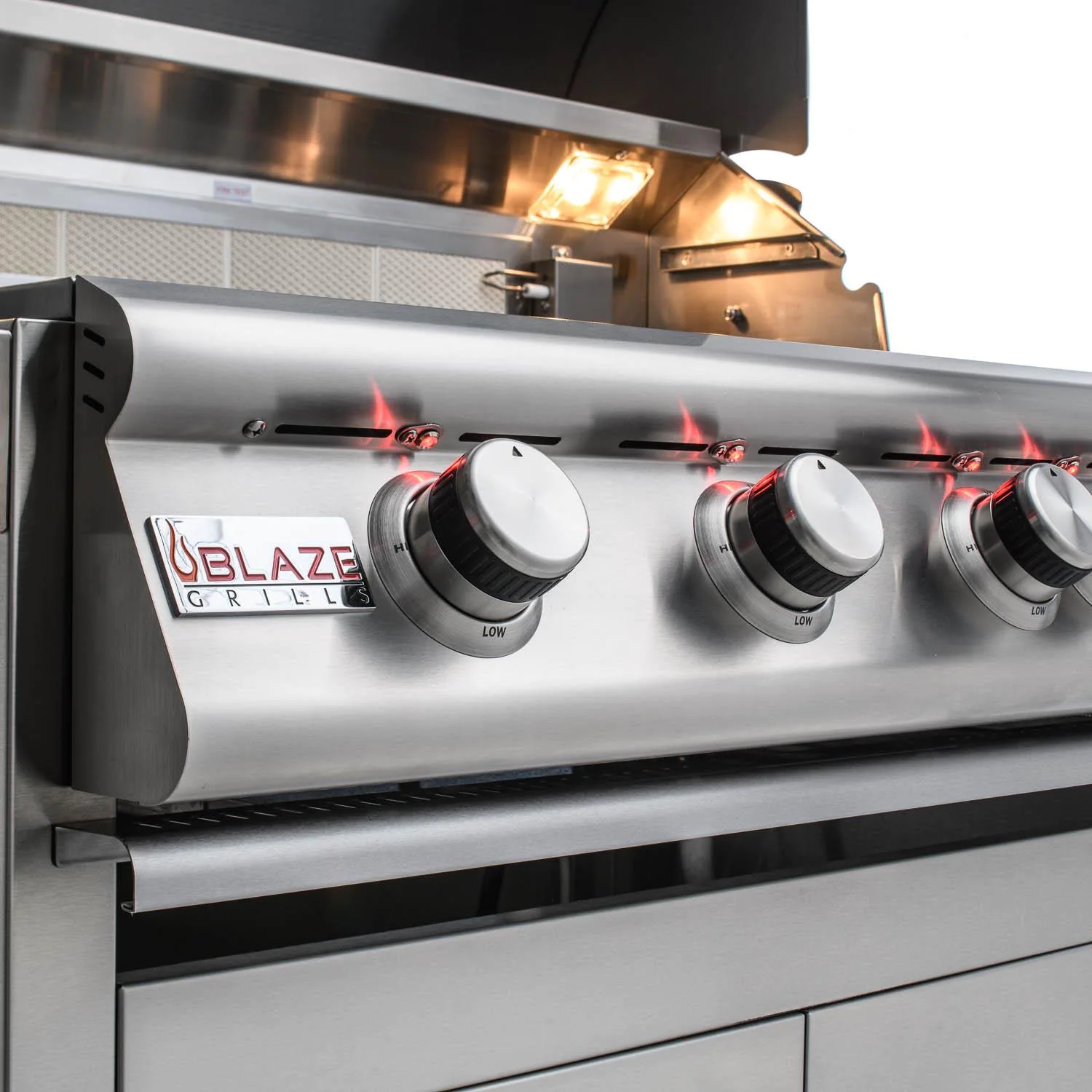 Blaze Premium LTE 40-Inch 5-Burner Propane Gas Grill With Rear Infrared Burner & Grill Lights - BLZ-5LTE2-LP