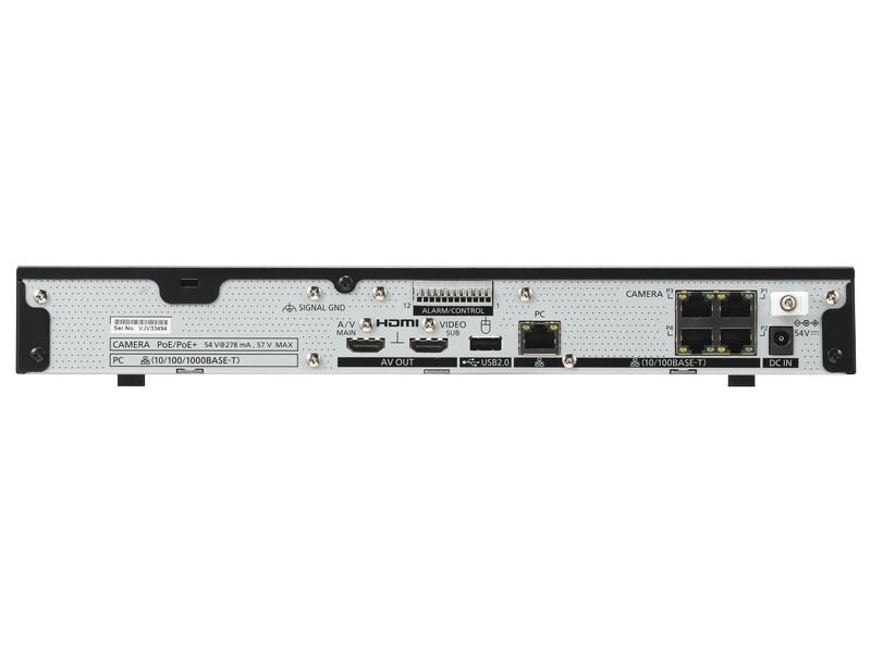 i-Pro Netzwerkrekorder WJ-NU101KG 4 Kanal ohne HDD Neue NVRs mit höherer Sicherheitsstufe und einfacher Installation mit integriertem PoE  Switch