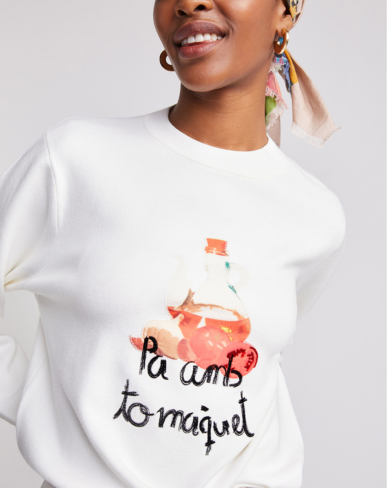 Desigual Pullover Nelya blanc