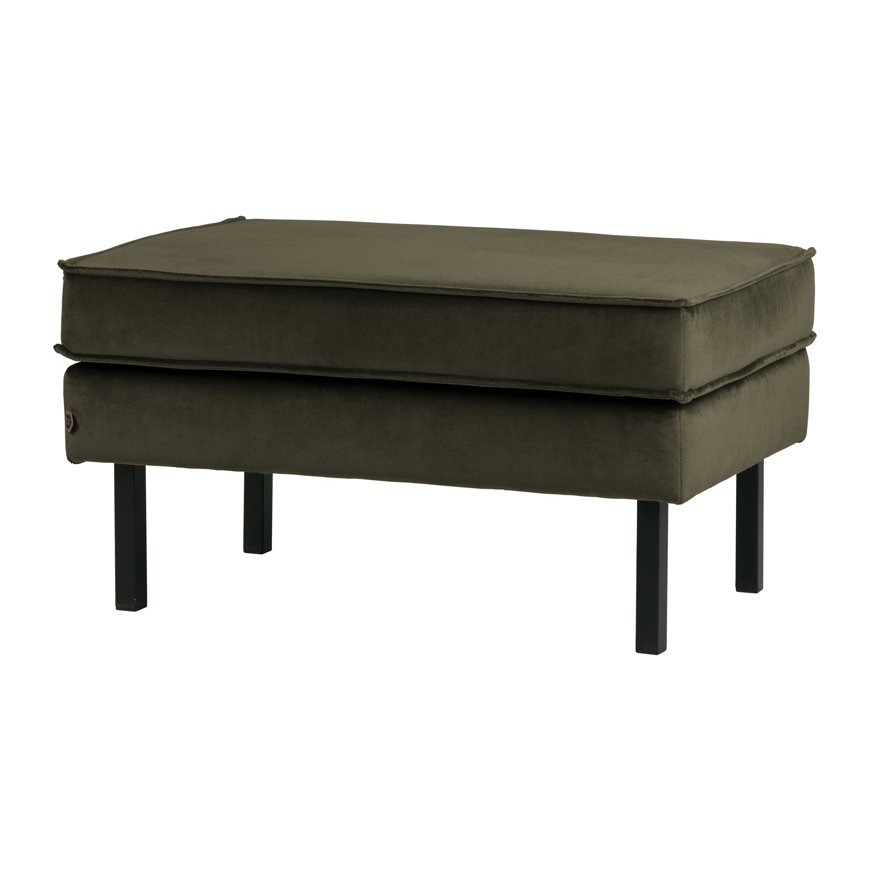 WOOOD Rodeo Hocker - Velvet - Green Hunter