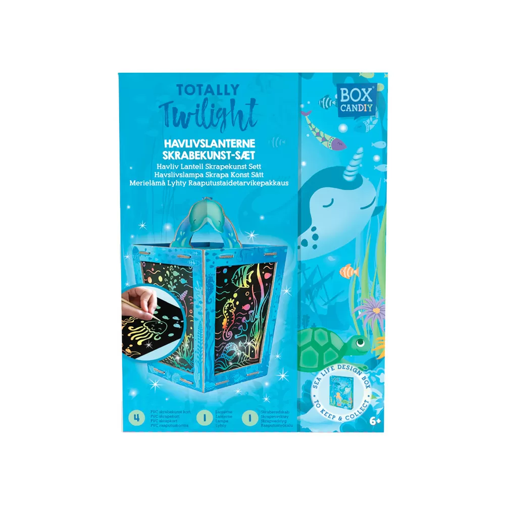 BOX CANDIY Scratch Art Lantern - Totally Twilight Sea - 1 stk
