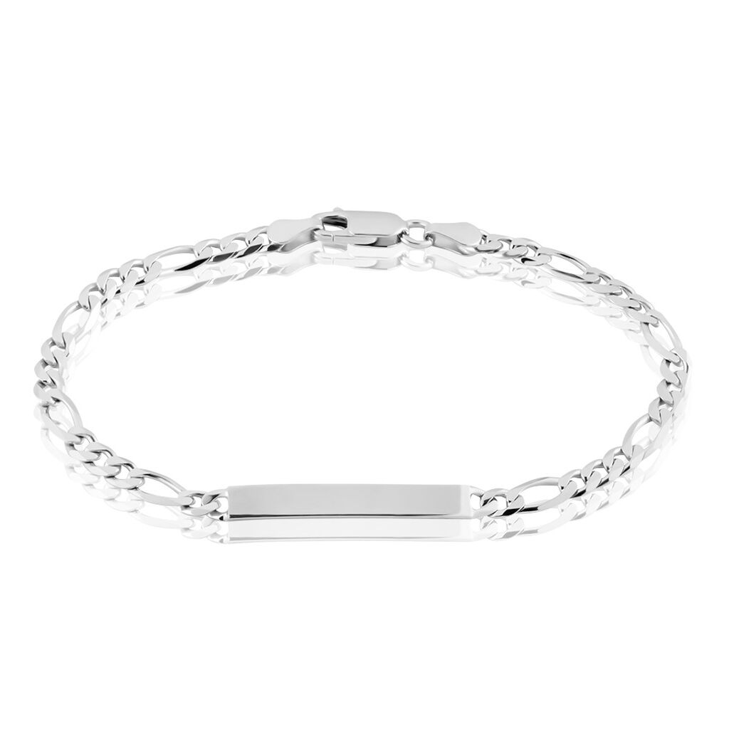 Bracelet Identité Argent Blanc Vivian