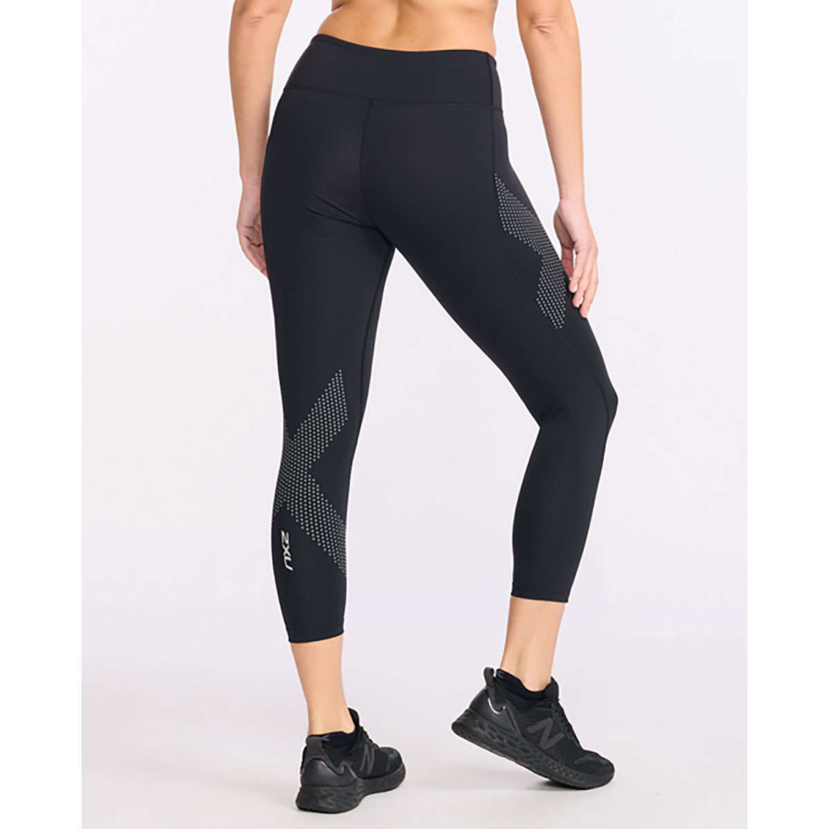 2XU Motion Mid-Rise Compression 7/8 Hardloopbroek Lang Zwart Dames