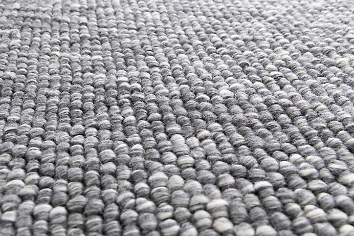 Tapis tissé main Laine L. 160 x l. 230 x ep. 1 cm gris GoodHome