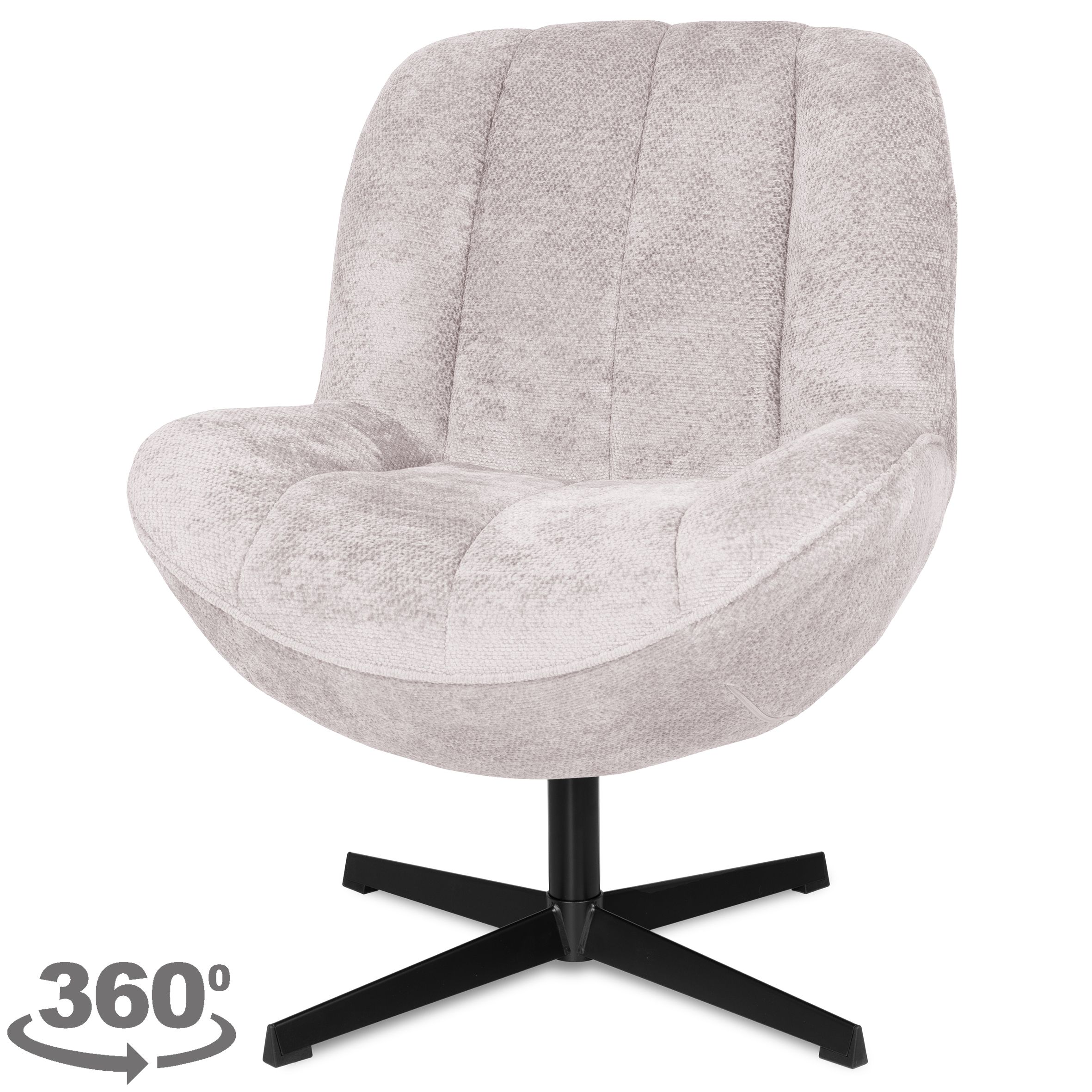 Draaifauteuil - Movie Natural Mellon B69.5 x D80.5 x H89 cm